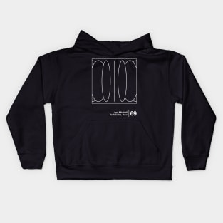 Joni Mitchell / Minimalist Graphic Artwork Design Kids Hoodie